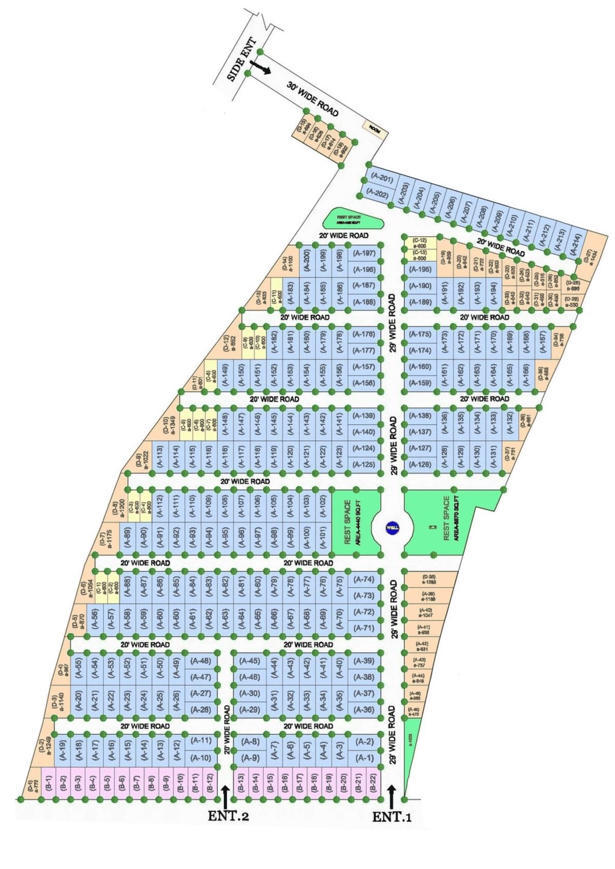 D&D Colony site plan